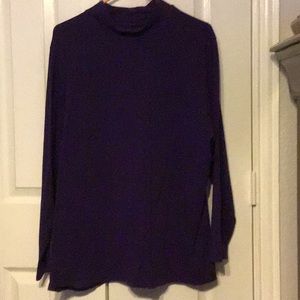 Suprema Purple Long Sleeve T-shirt 1X